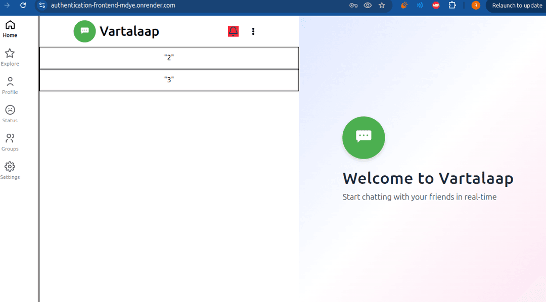Chat App (Vartalaap)
