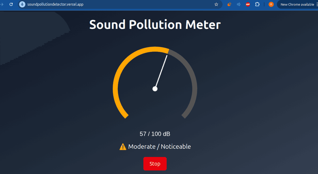 Sound Pollution Detector
